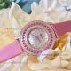Perfect Replica Chopard Diamond Bezel Silver Dial Pink Leather Strap 35mm Women's Watch (3)_th.jpg